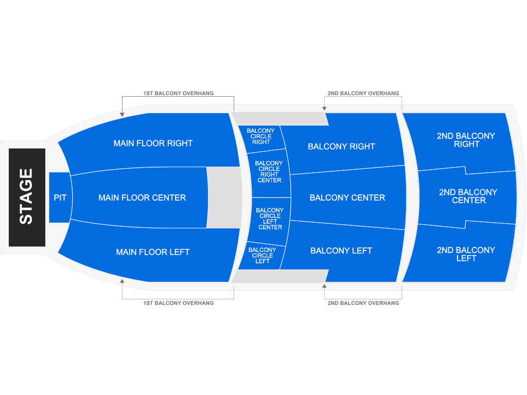 Venue seating chart for SYML for reference only