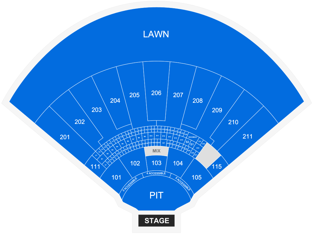 Venue seating chart for mgk for reference only