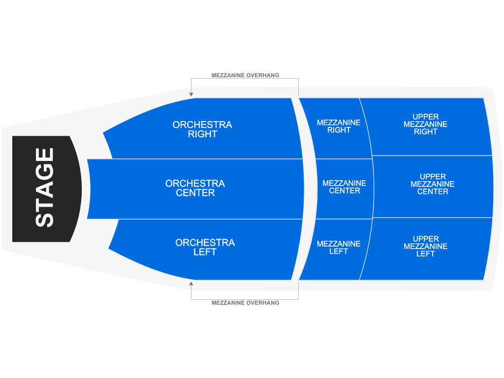 Venue seating chart for Bill Burr for reference only