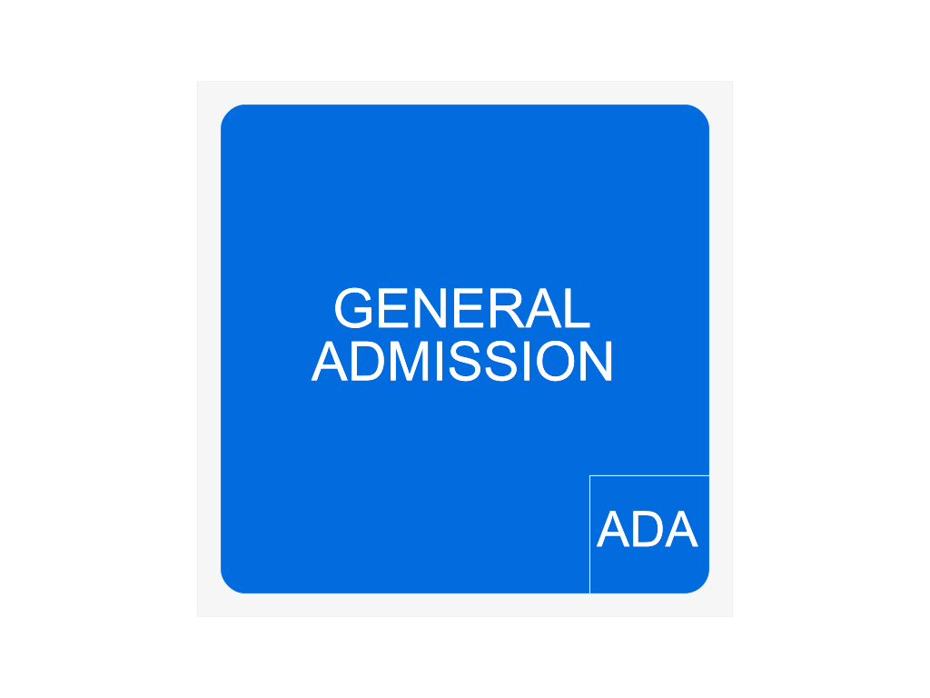 Venue seating chart for CAKE for reference only