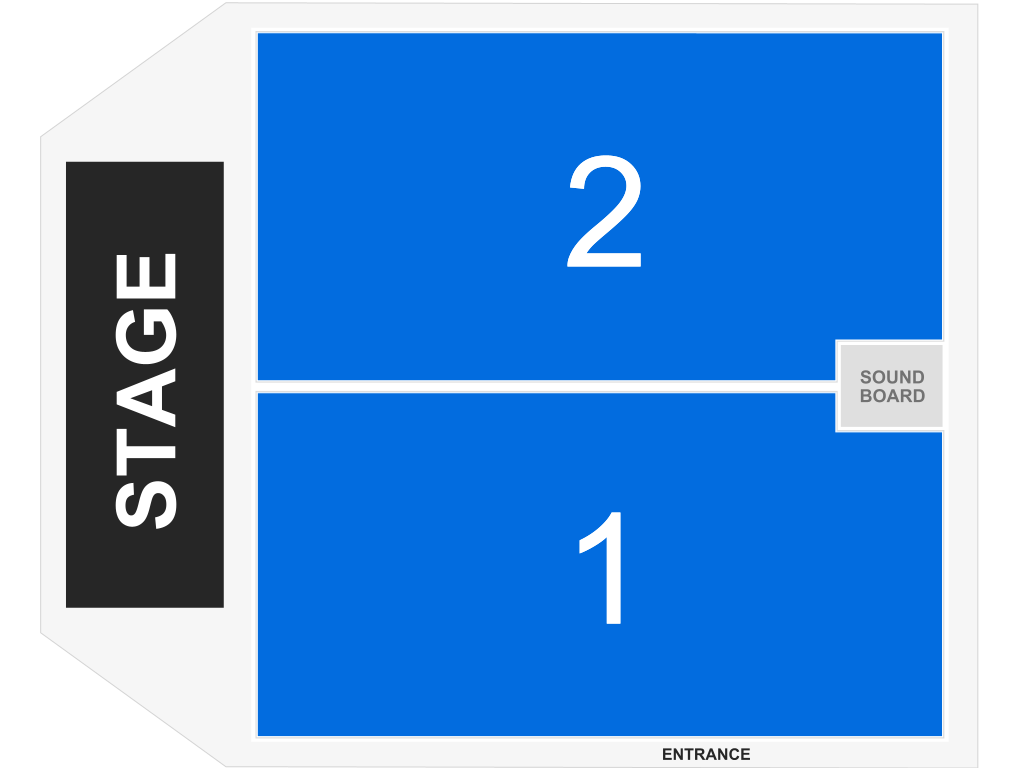 Venue seating chart for Steven Adler for reference only