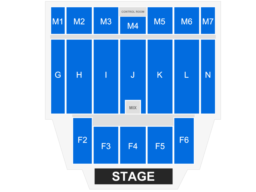 Venue seating chart for Jerry Seinfeld for reference only