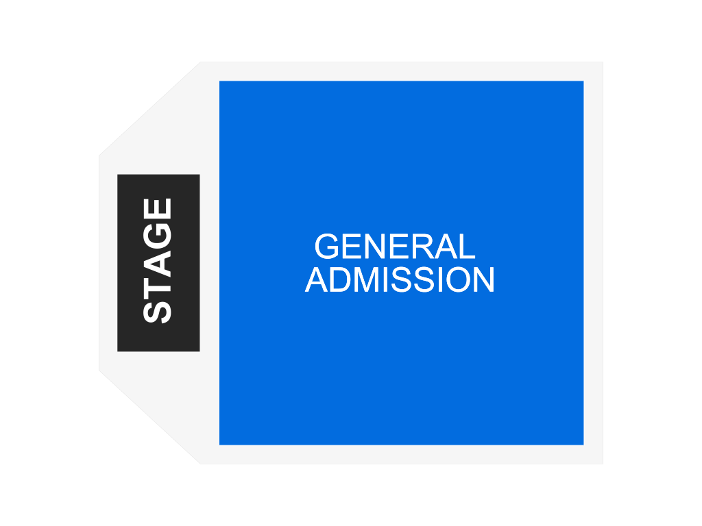 Venue seating chart for Allan Rayman for reference only