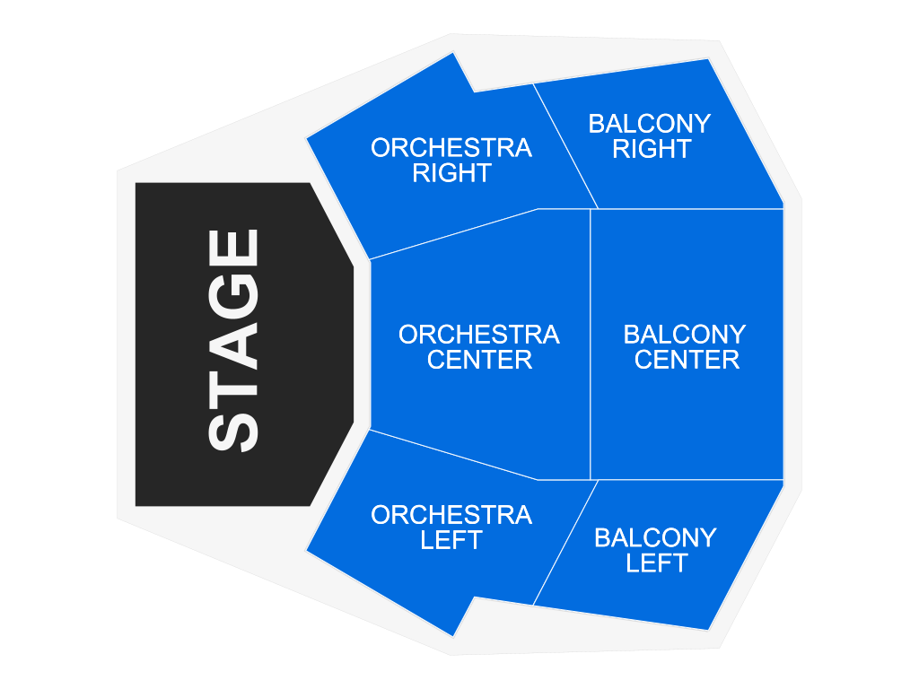 Venue seating chart for Steve Michaels for reference only