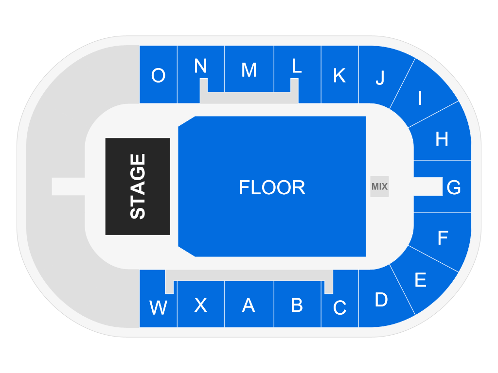 Venue seating chart for Calgary Philharmonic Orchestra for reference only