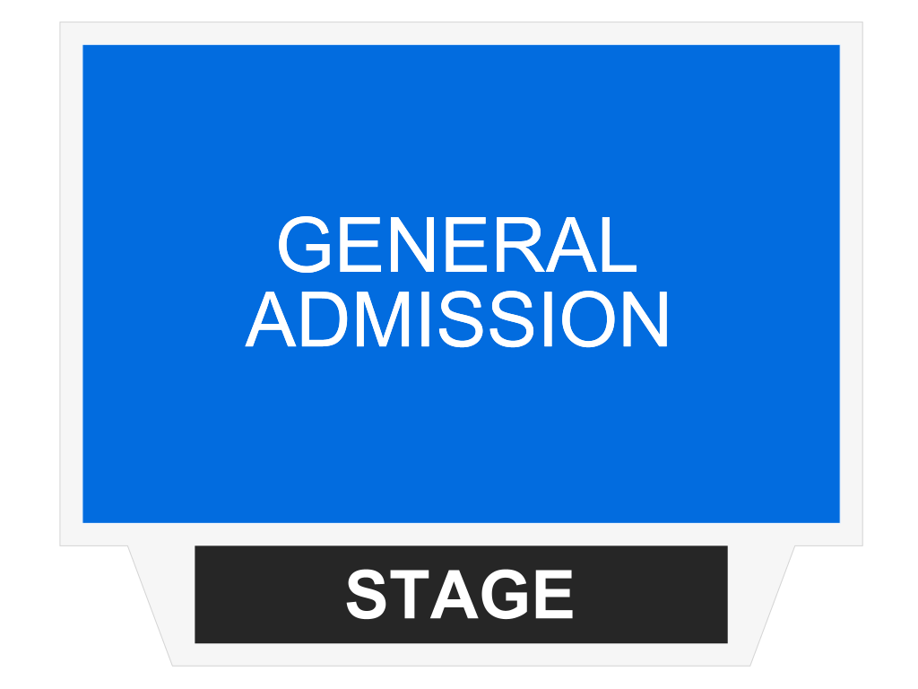 Venue seating chart for Martin Amini for reference only