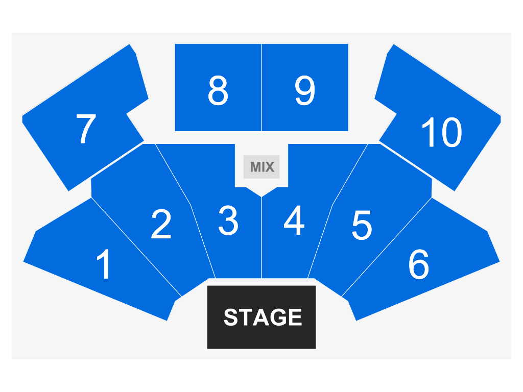 Venue seating chart for Colin Mochrie & Brad Sherwood for reference only