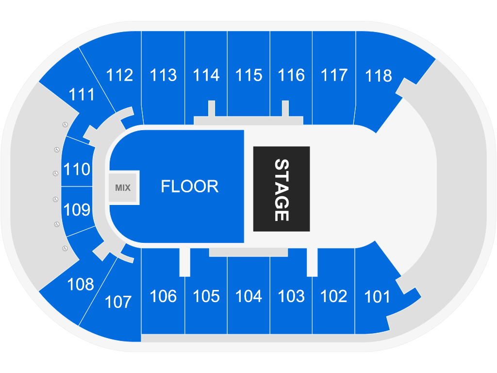 Venue seating chart for Opeth for reference only