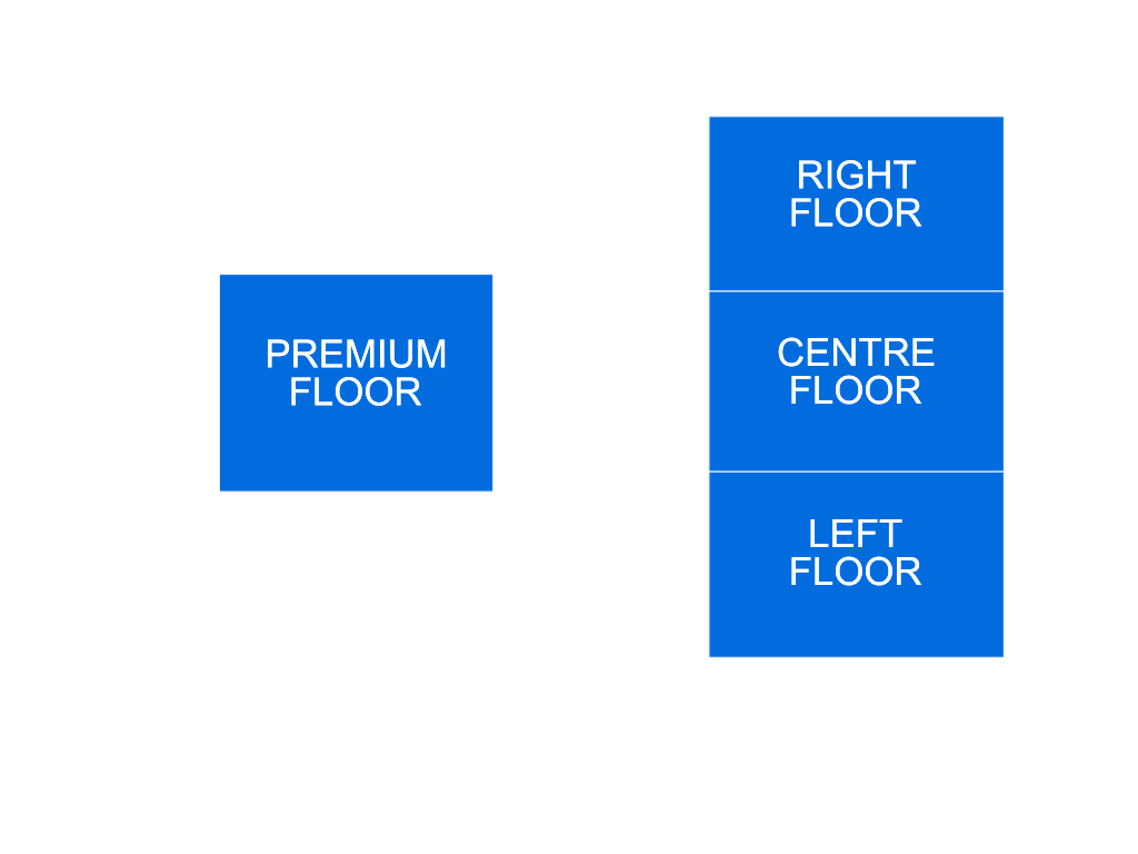 Venue seating chart for Kim Mitchell for reference only