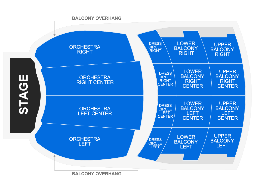 Venue seating chart for Trisha Paytas for reference only