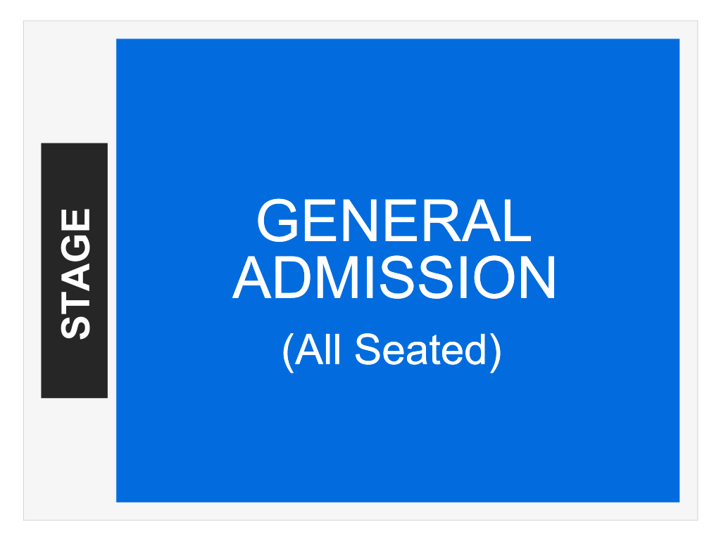Venue seating chart for Colin Hay for reference only