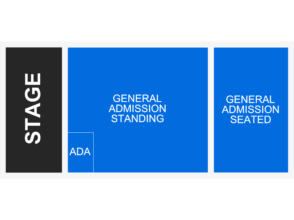 Venue seating chart for Xzibit for reference only