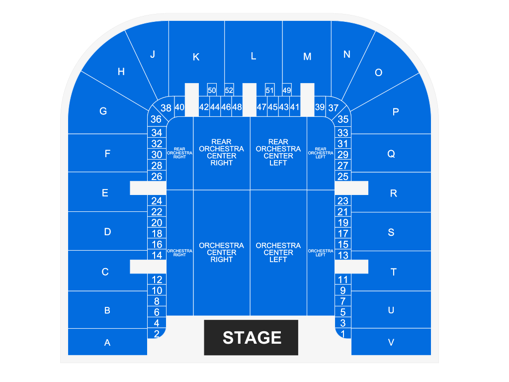 Venue seating chart for AWAKE DC with Dr. Michael Youssef and Tauren Wells for reference only
