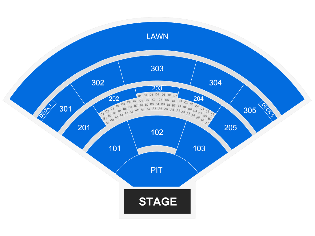 Venue seating chart for mgk for reference only