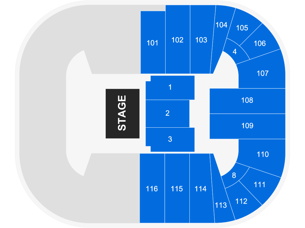 Venue seating chart for Camila for reference only