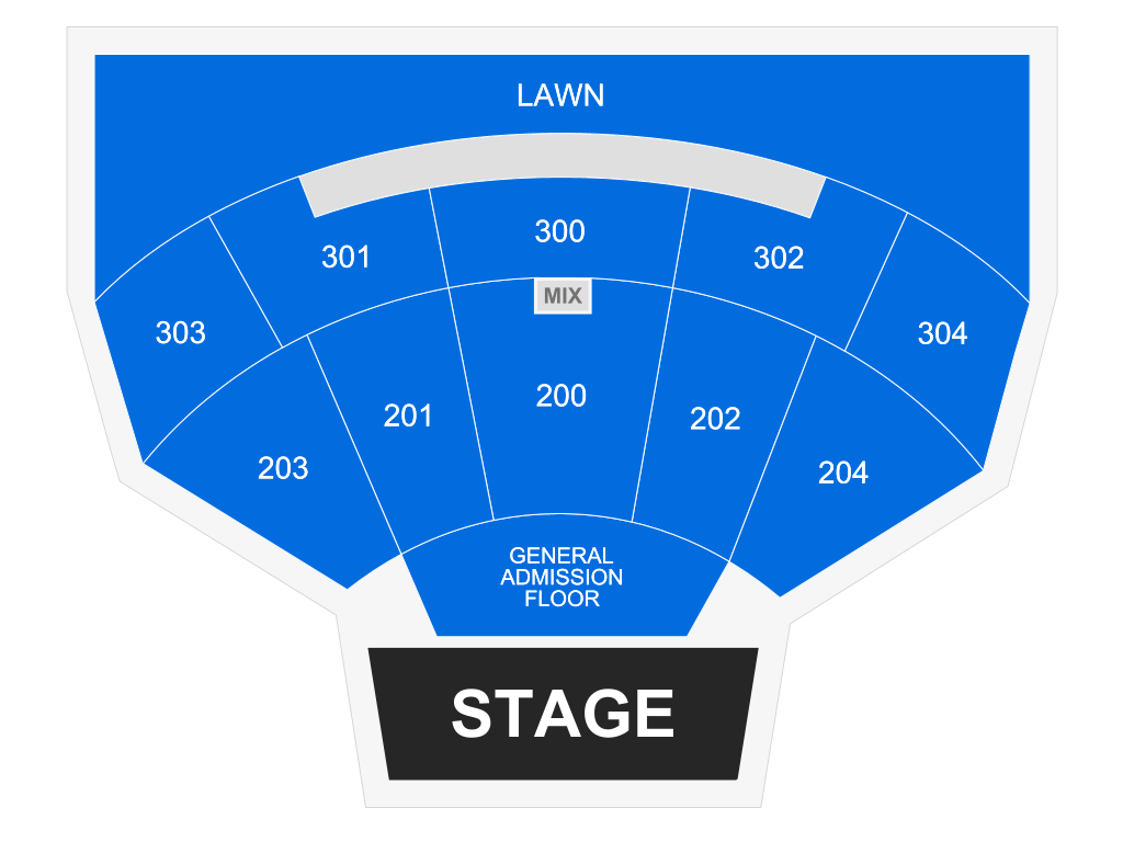 Venue seating chart for HARDY for reference only