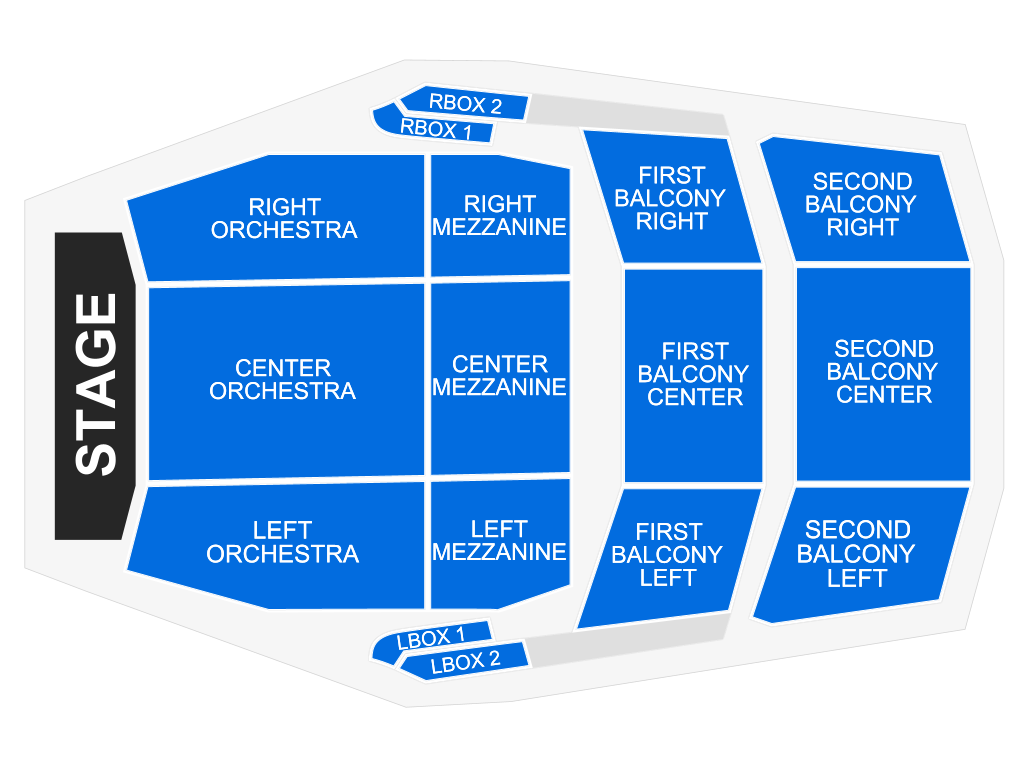 Venue seating chart for Morgan State University Choir for reference only