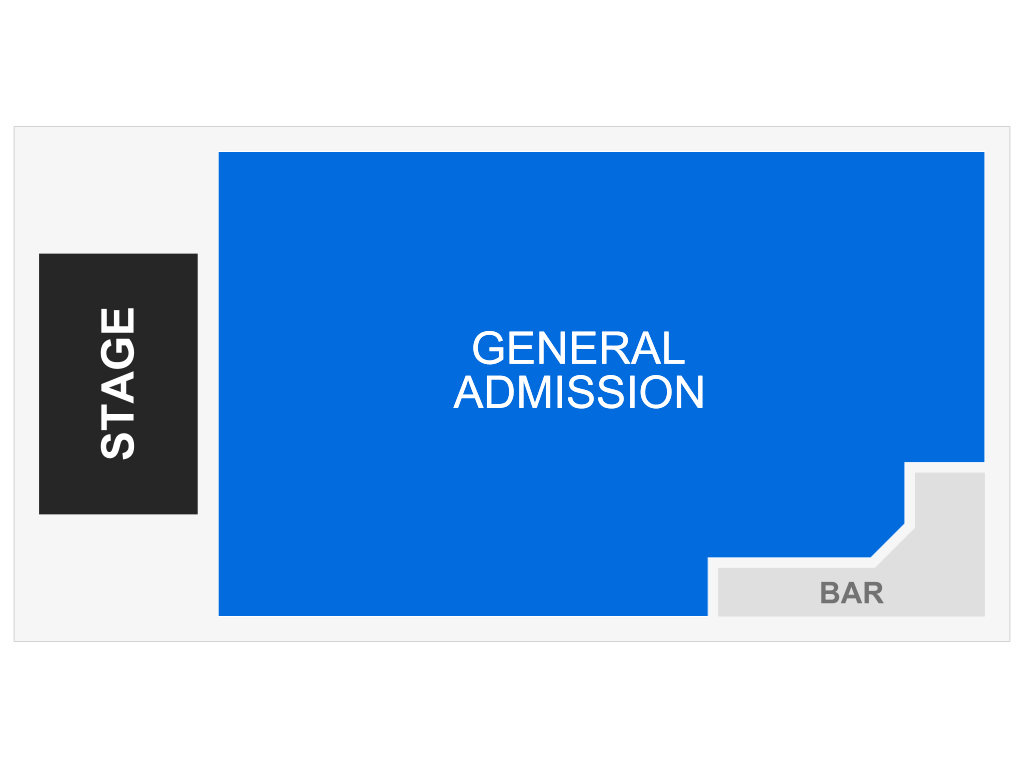 Venue seating chart for Jay Som for reference only