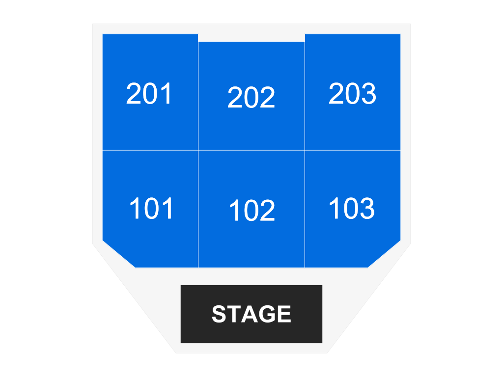 Venue seating chart for The Second City for reference only