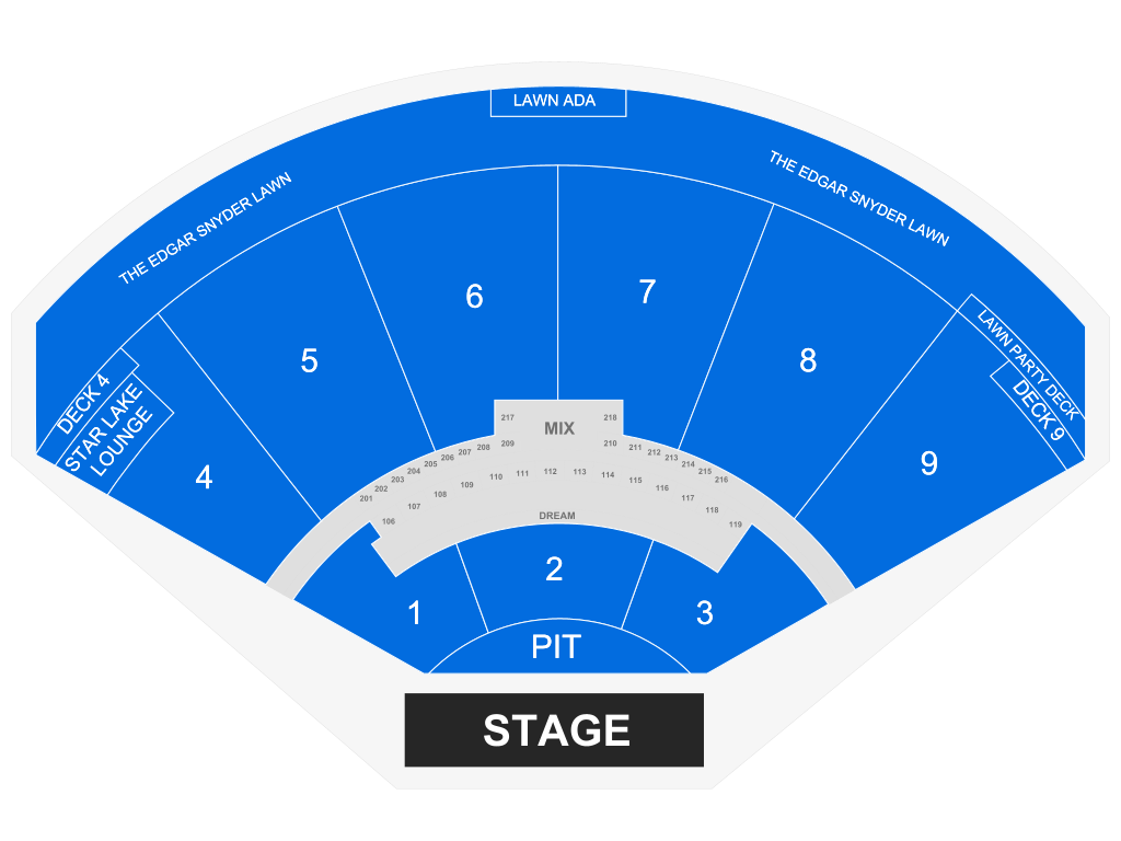 Venue seating chart for mgk for reference only