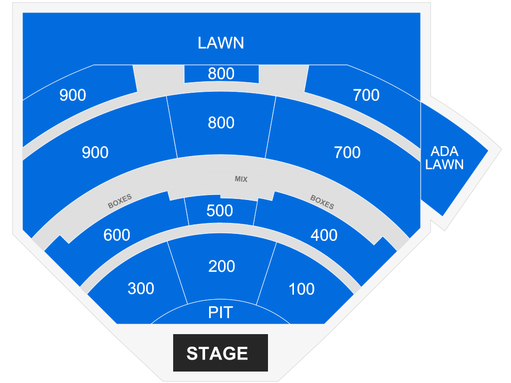 Venue seating chart for HARDY for reference only