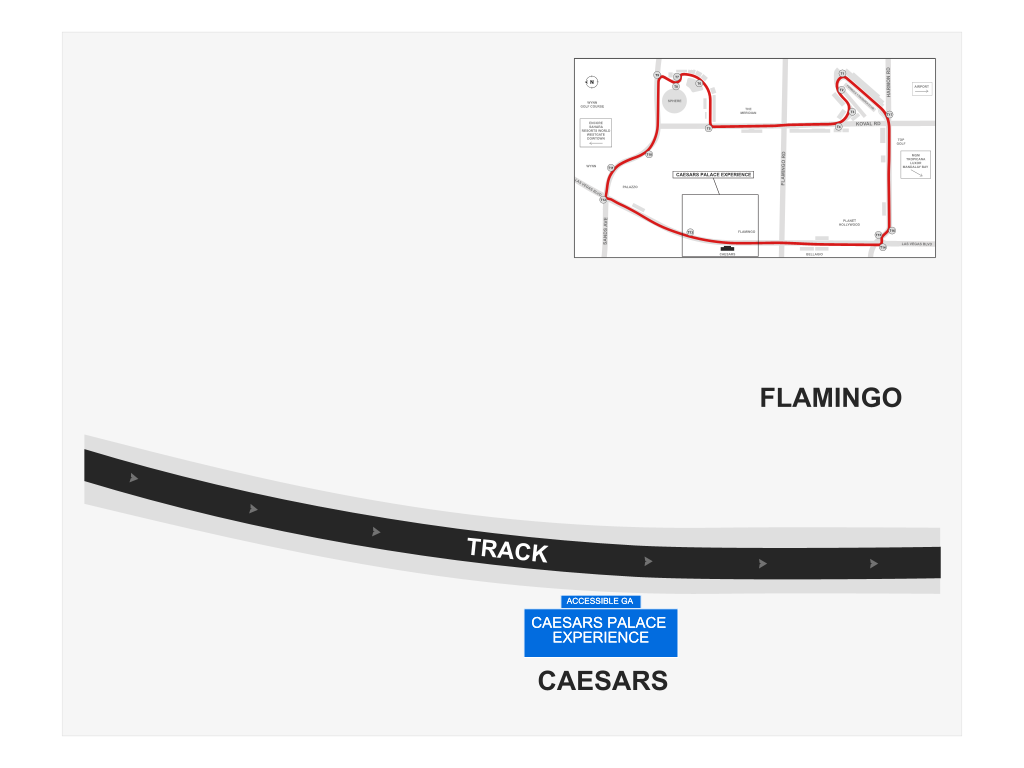 Venue seating chart for FORMULA 1 HEINEKEN LAS VEGAS GRAND PRIX for reference only