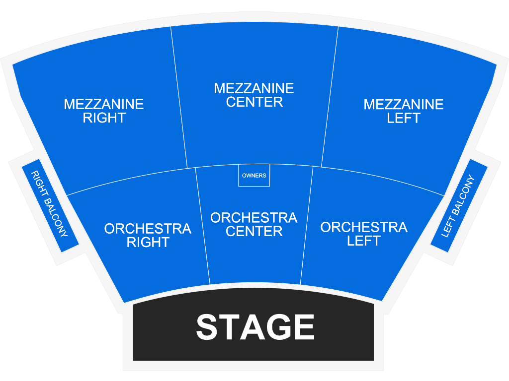 Venue seating chart for Cheap Trick for reference only