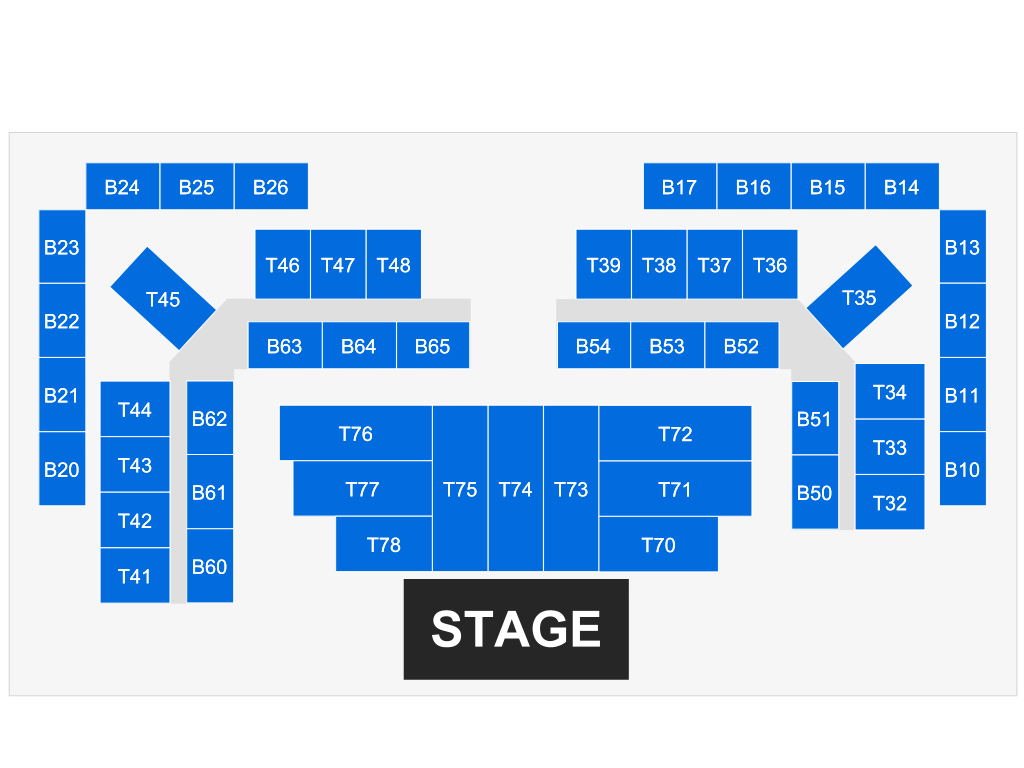Venue seating chart for Frank Caliendo for reference only