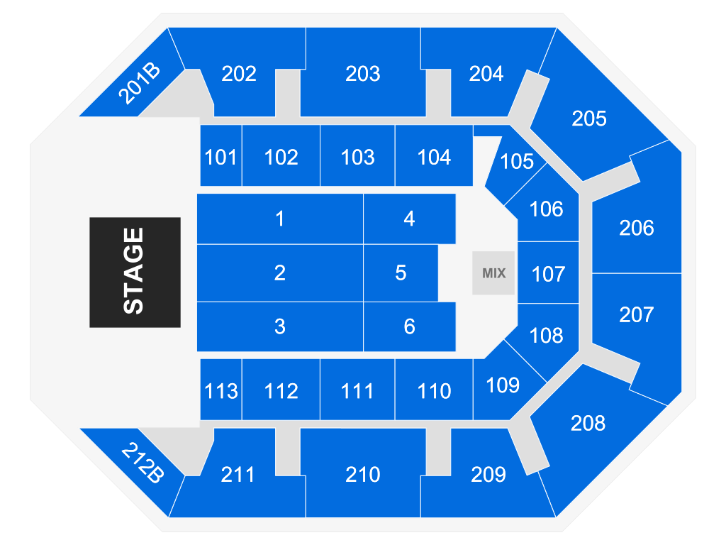 Venue seating chart for Pancho Barraza for reference only