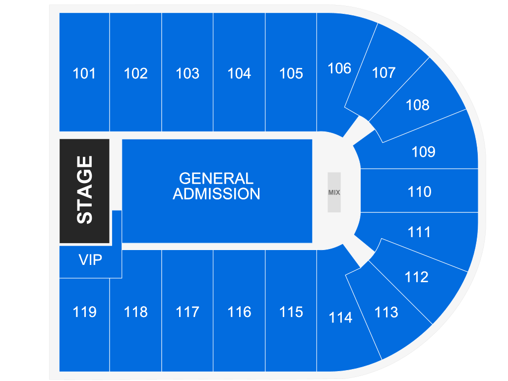 Venue seating chart for Holo Holo Music Festival for reference only
