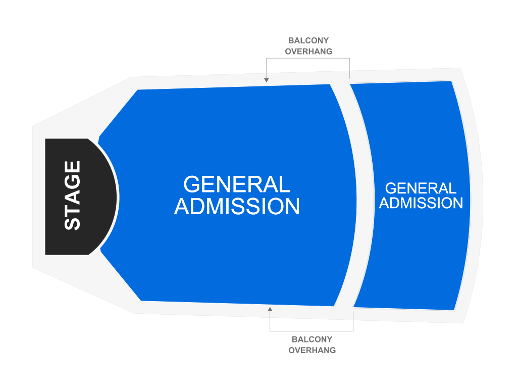 Venue seating chart for Banda World for reference only