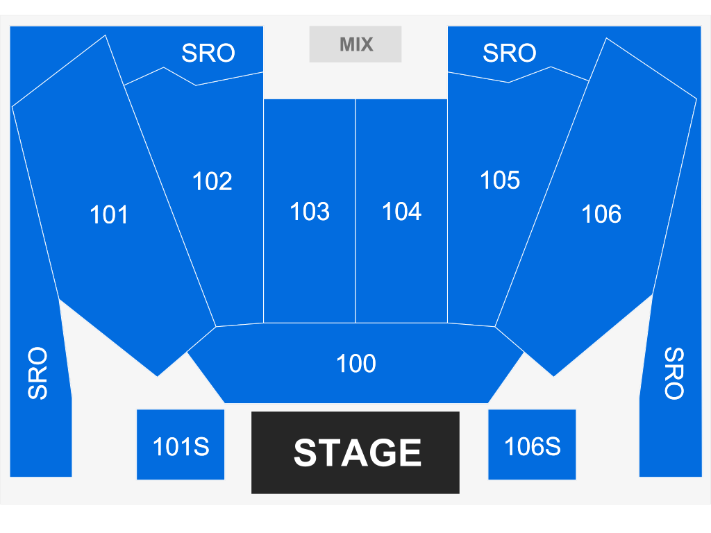 Venue seating chart for Jo Dee Messina for reference only