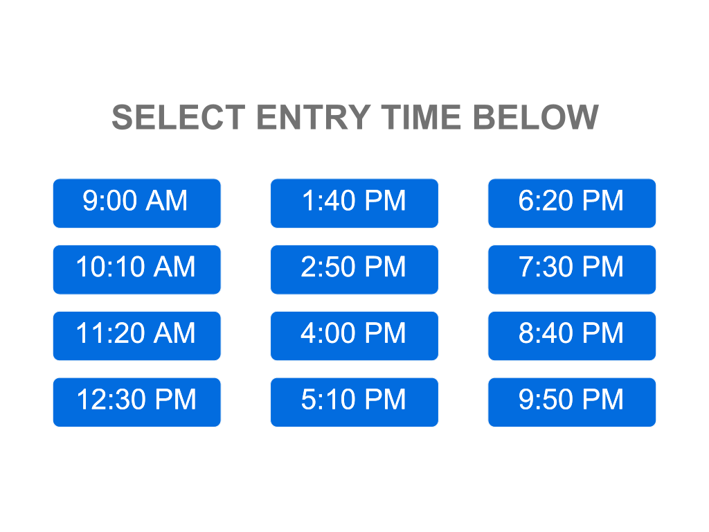Venue seating chart for Sparky's Fairway for reference only