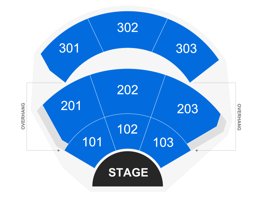 Venue seating chart for Todd Rundgren for reference only