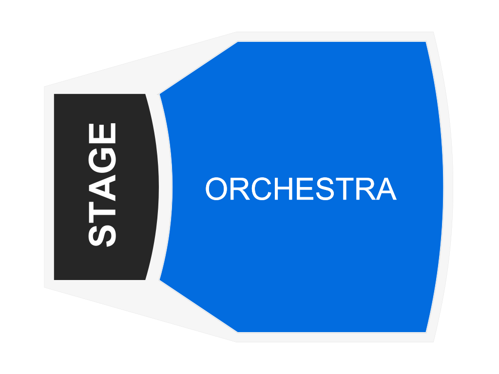Venue seating chart for A Christmas Carol for reference only