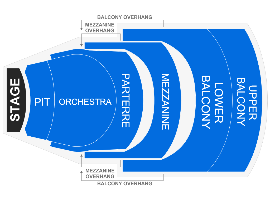 Venue seating chart for Bohemian Queen for reference only