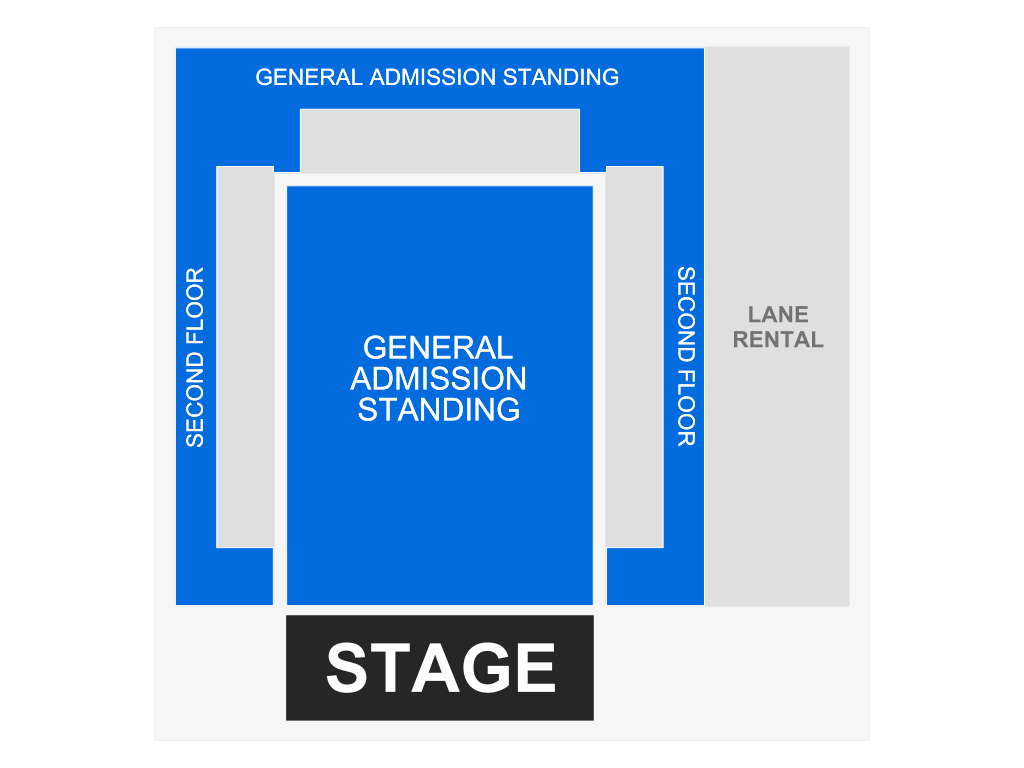 Venue seating chart for 3OH!3 for reference only