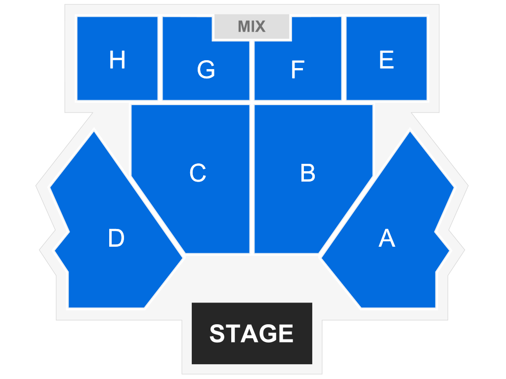 Venue seating chart for Grand Asian Concert for reference only