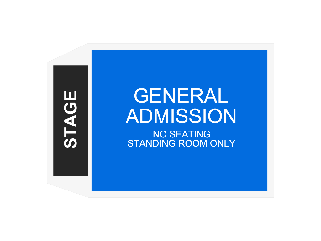 Venue seating chart for Public Service Broadcasting for reference only