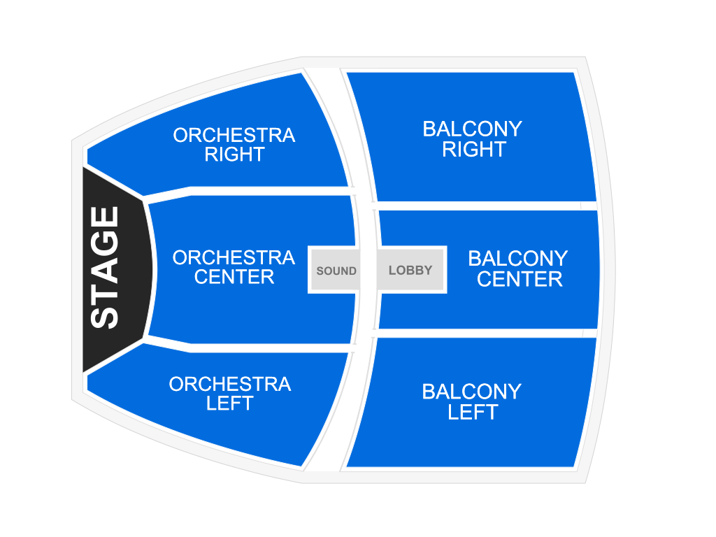 Venue seating chart for John Craigie for reference only
