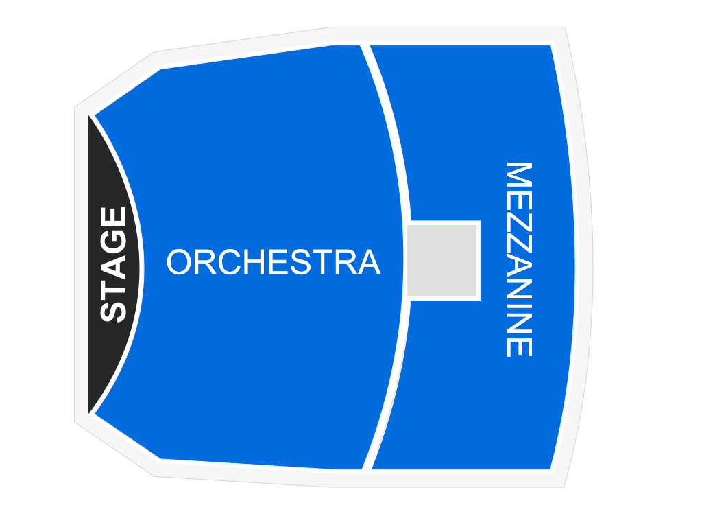 Venue seating chart for Samantha Bee for reference only