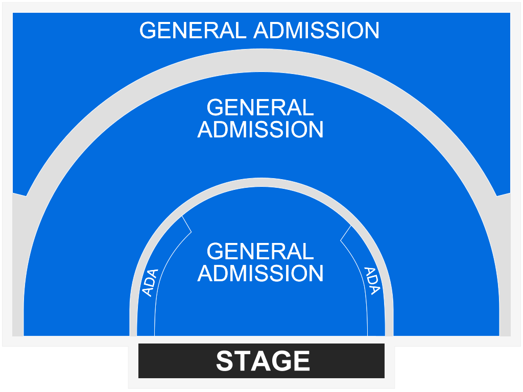 Venue seating chart for Lewis Capaldi for reference only