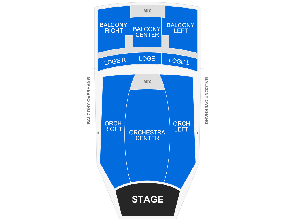 Venue seating chart for Twilight In Concert for reference only