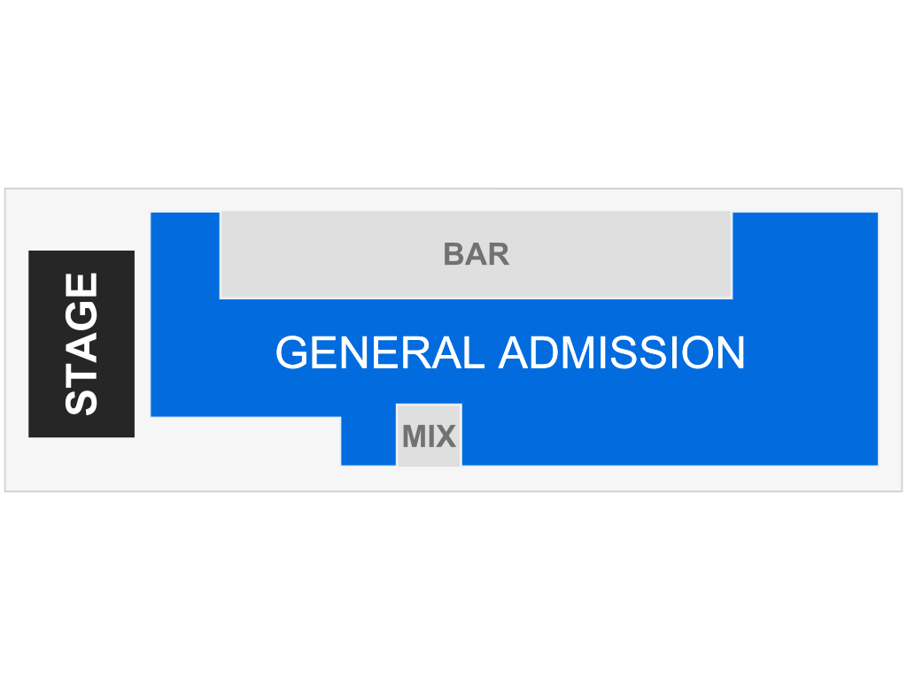 Venue seating chart for The Rock and Roll Playhouse for reference only