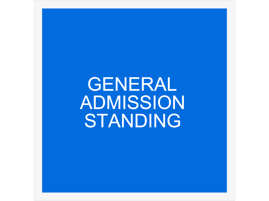 Venue seating chart for Chiodos for reference only
