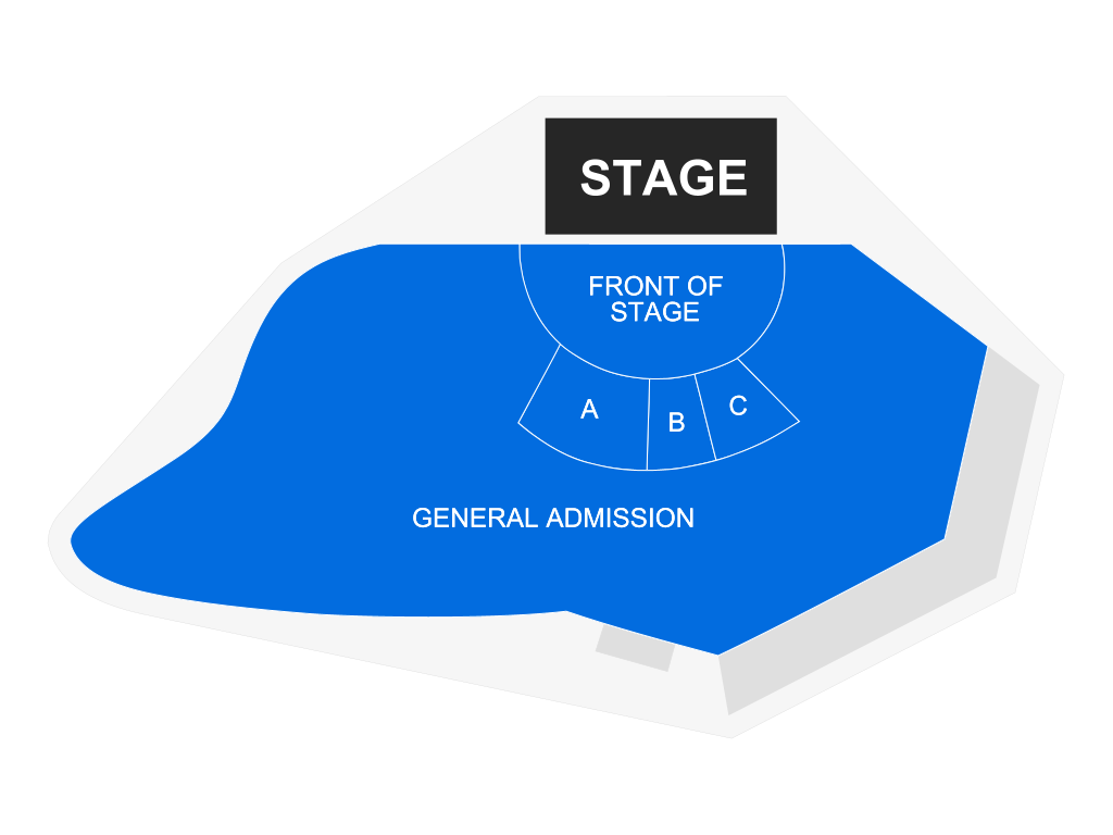 Venue seating chart for O.A.R. for reference only