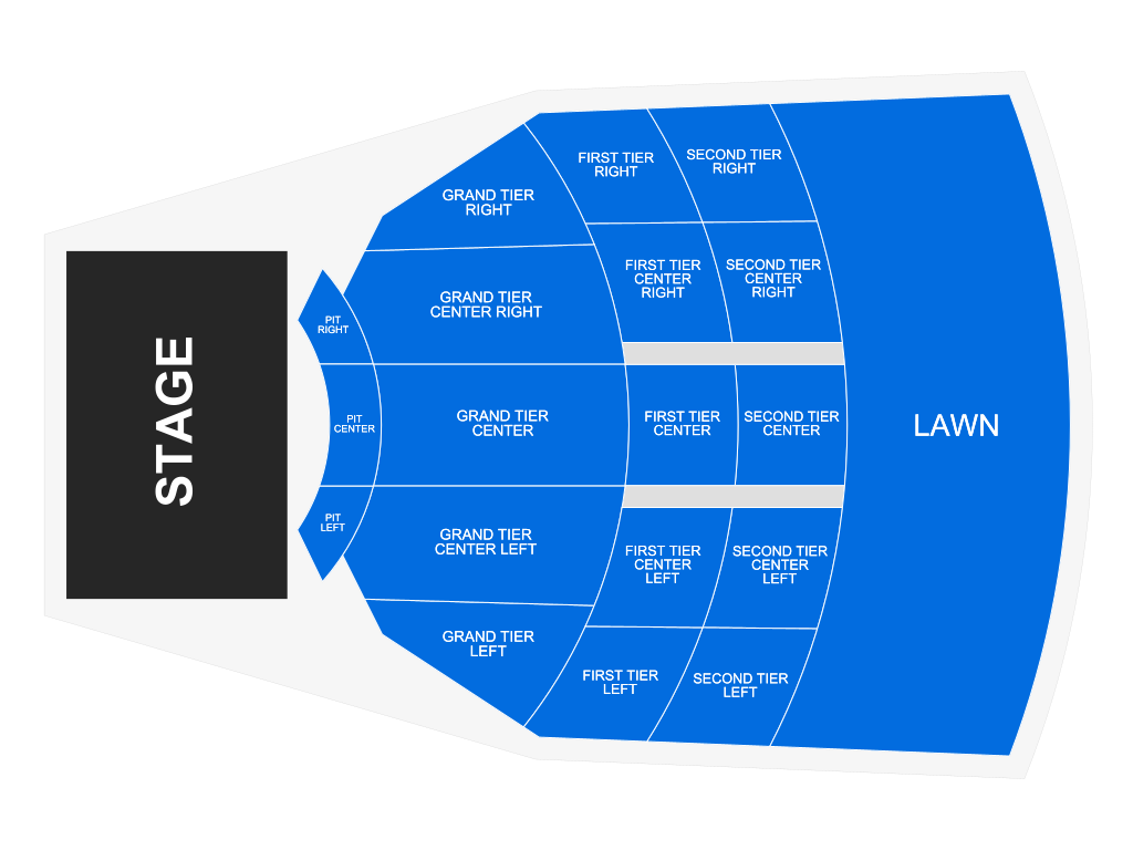 Venue seating chart for Sesame Street Live for reference only