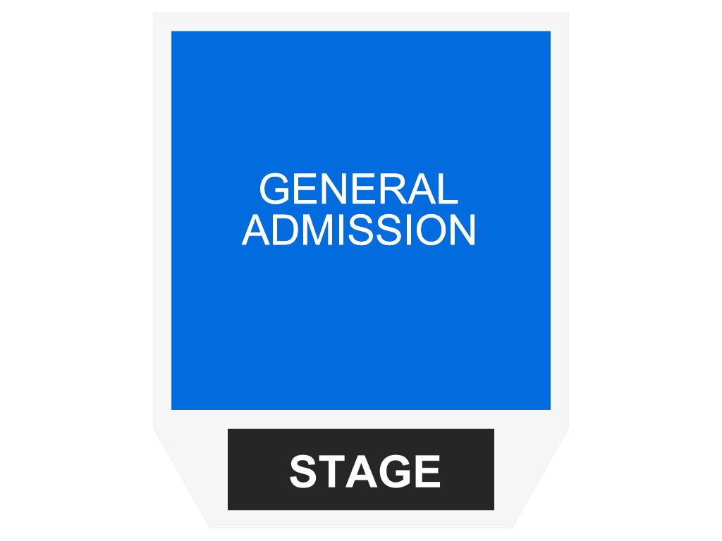 Venue seating chart for Trapt for reference only