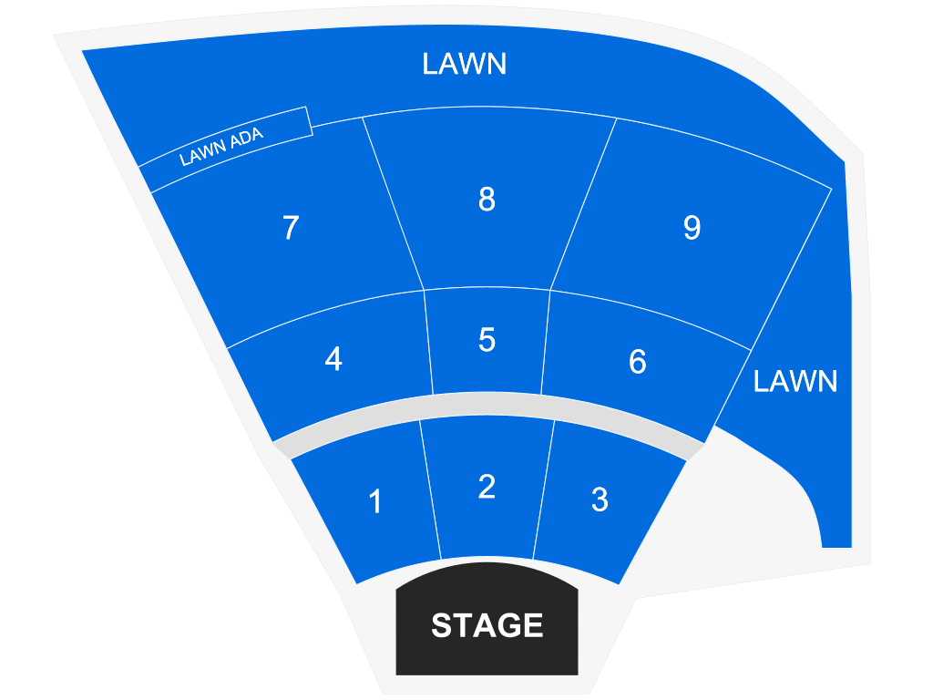 Venue seating chart for O.A.R. for reference only