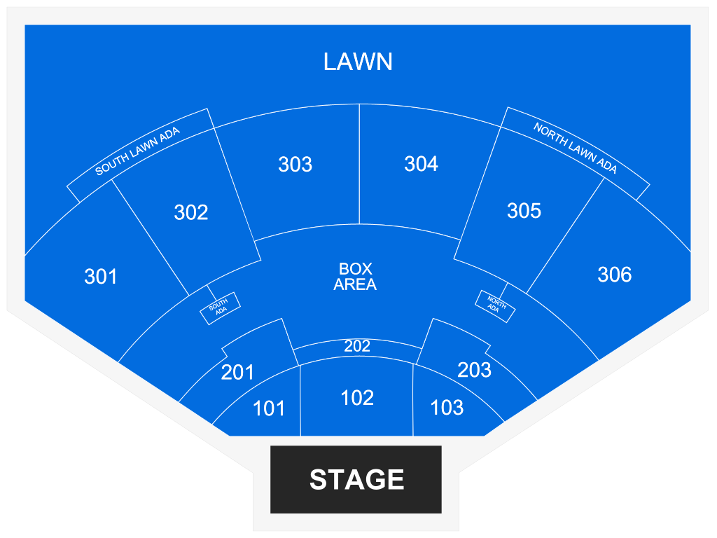 Venue seating chart for Rod Stewart for reference only